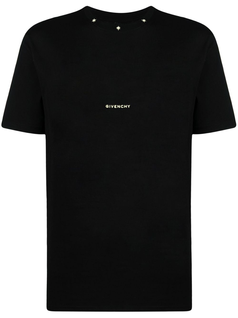 logo and stars-embroidered T-shirt - 1