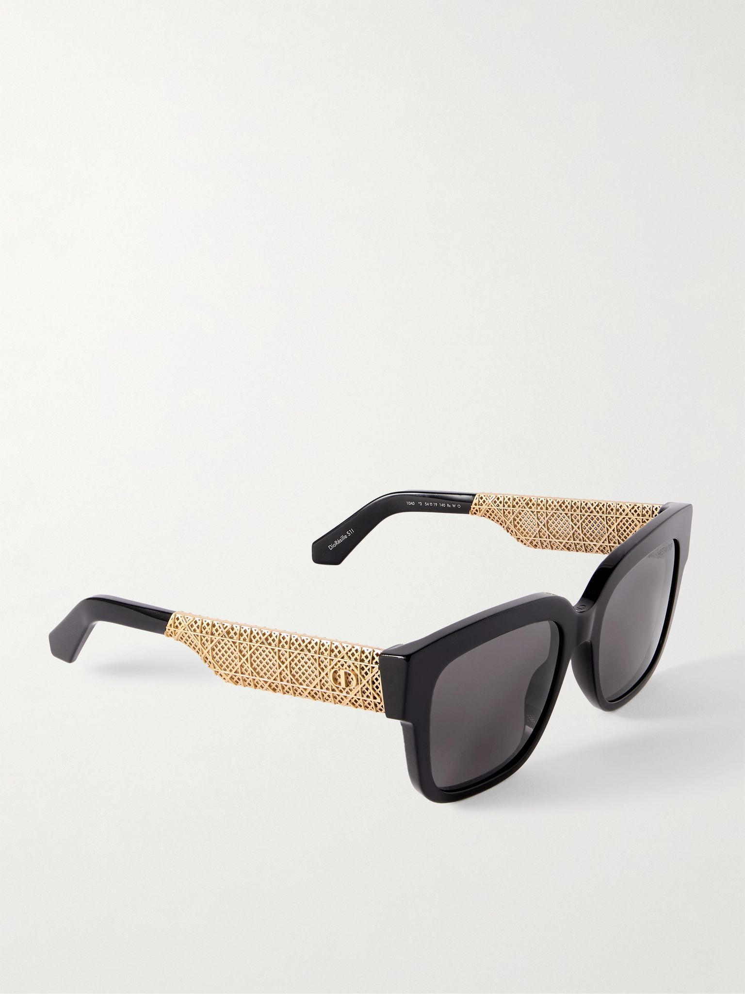 Diorésille S1I square-frame acetate and gold-tone sunglasses Gold - 3