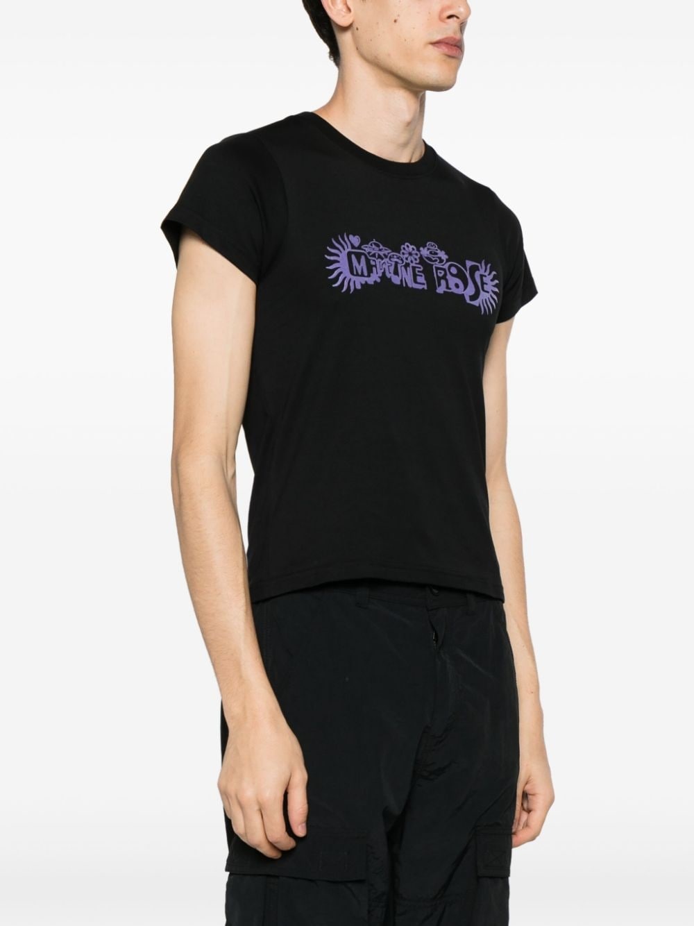 logo-print cotton T-shirt - 3