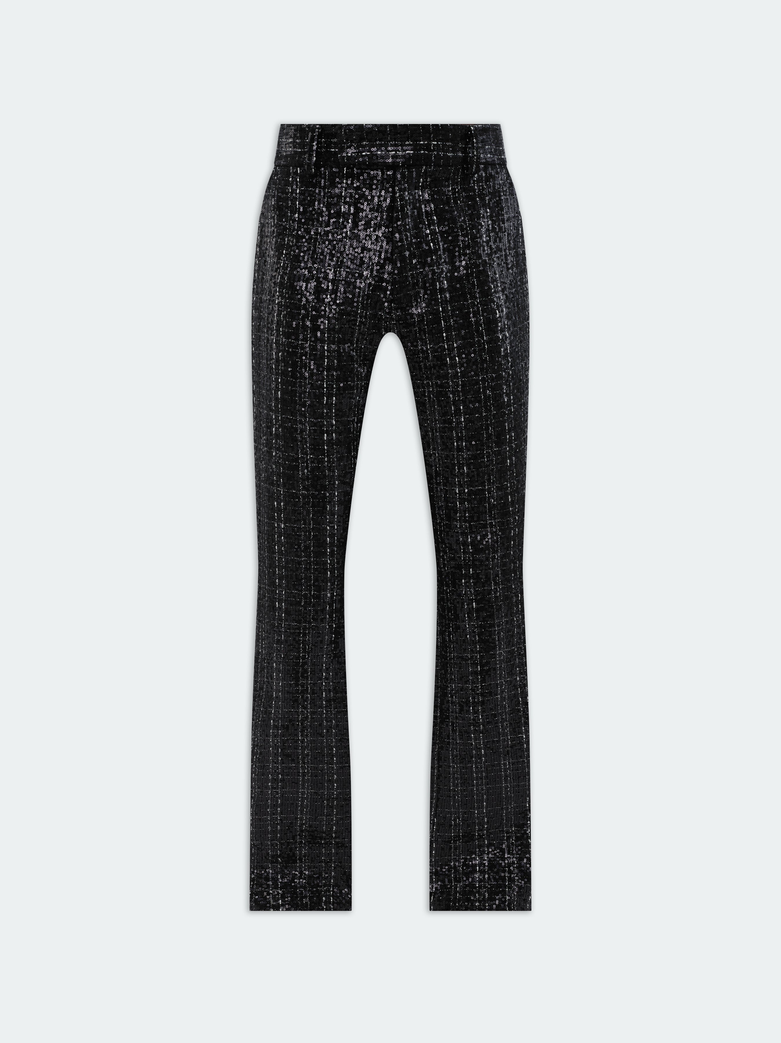 SEQUIN BOUCLE KICK FLARE - 1