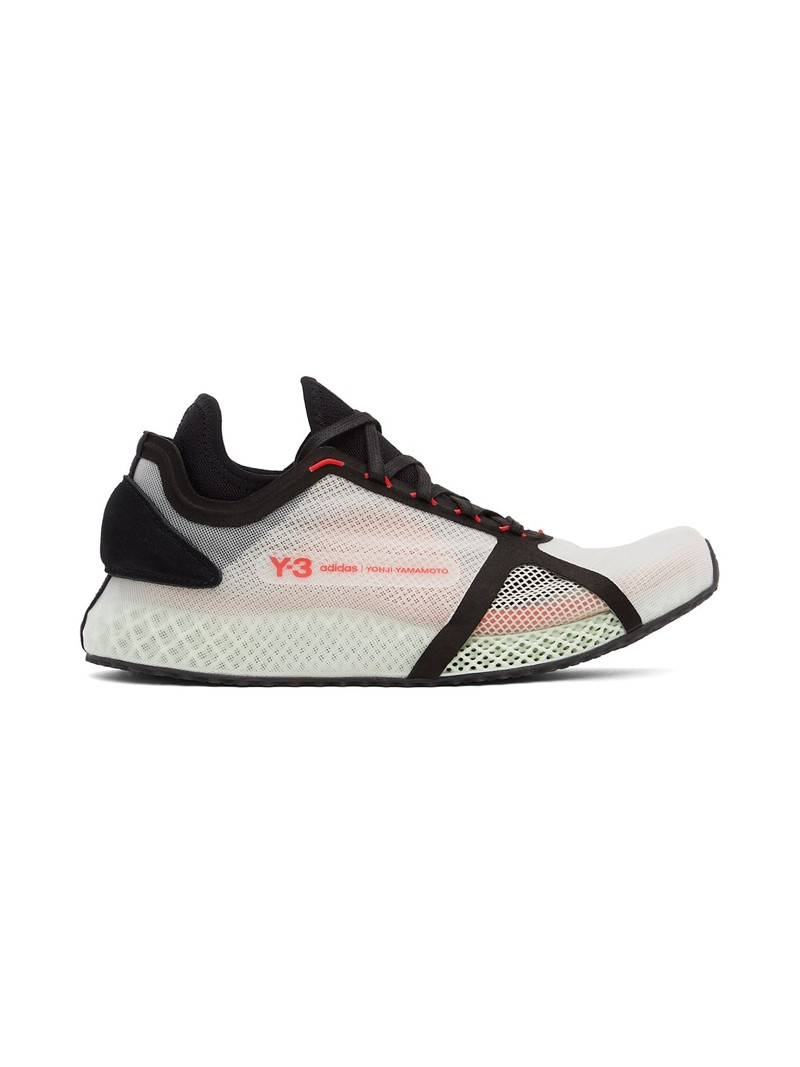 White 4D IOW Sneakers - 1