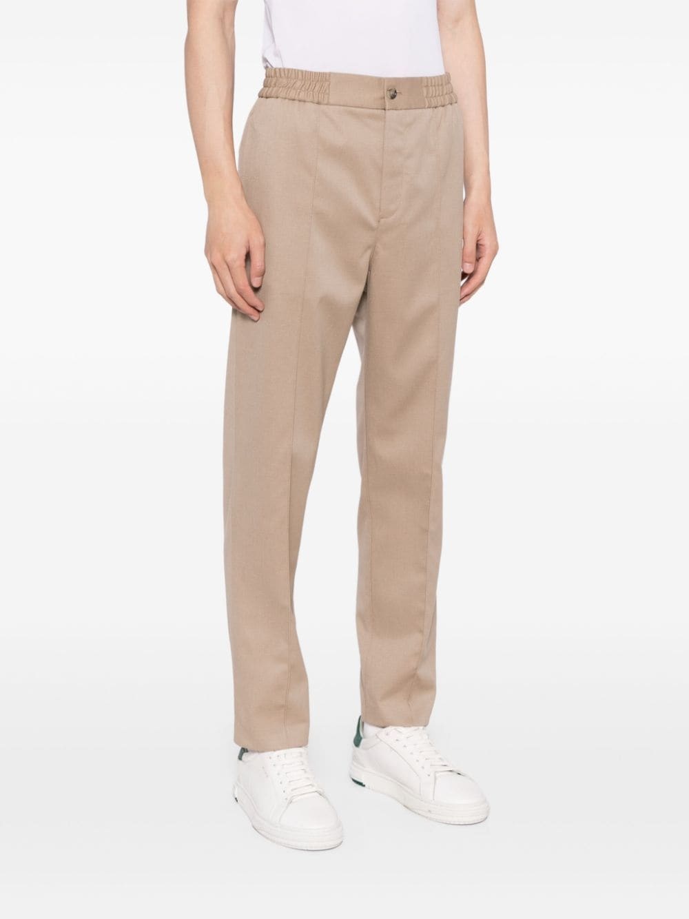 pressed-crease straight trousers - 3