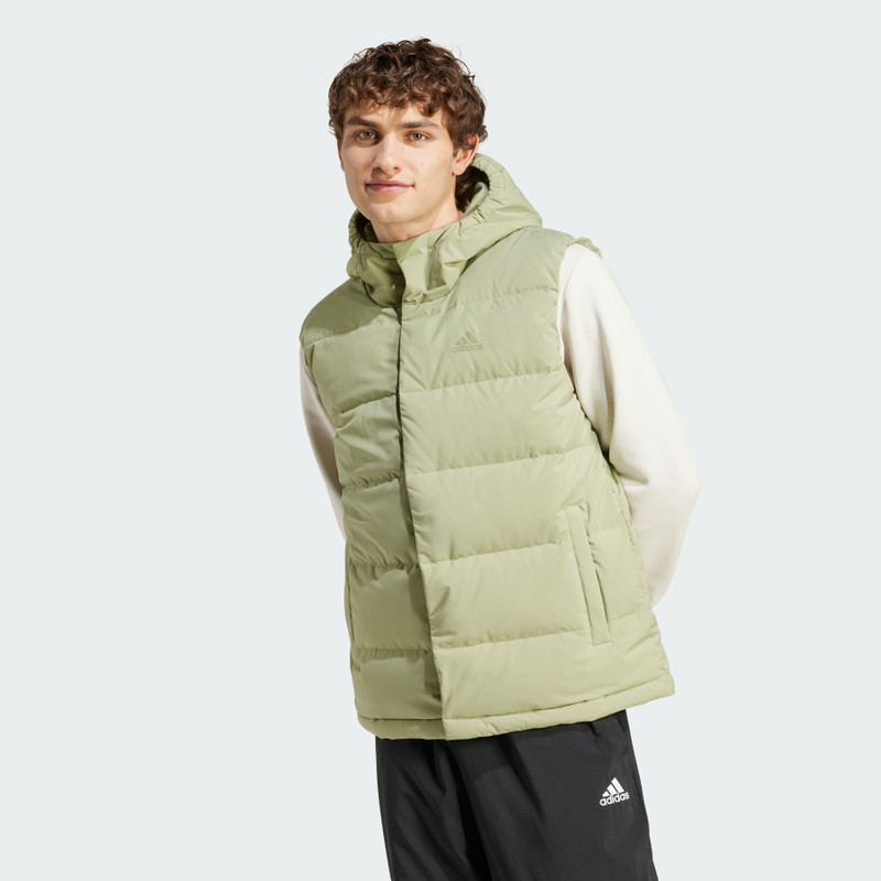 adidas Helionic Hooded Down Vest outlook