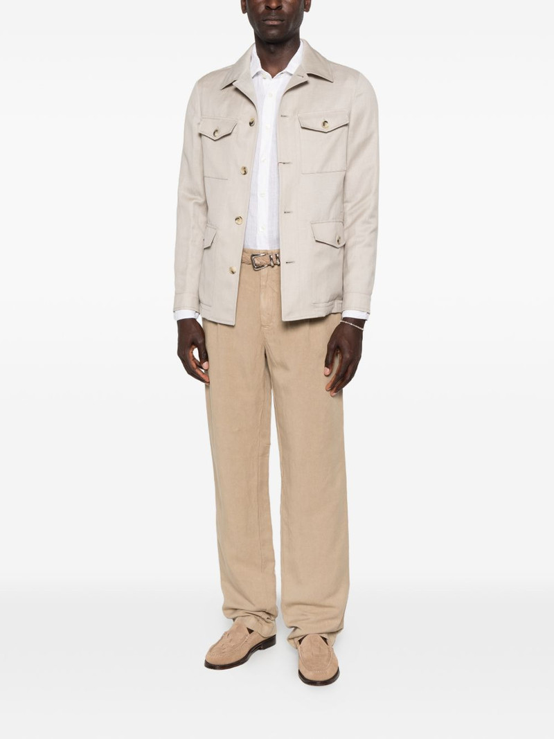 Canali four-pocket button-up jacket outlook