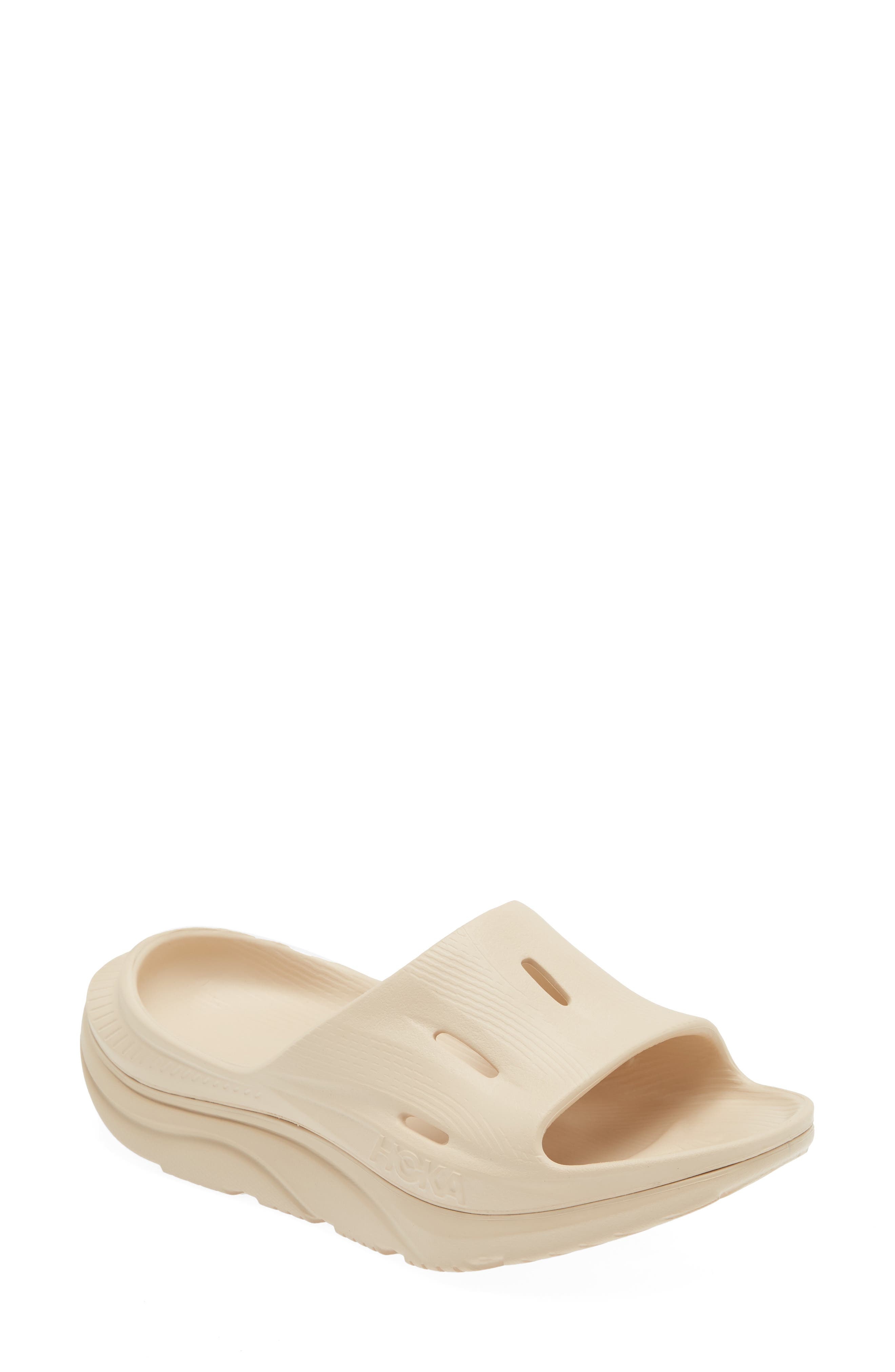 HOKA Gender Inclusive Ora Recovery Slide 3 Sandal in Shifting Sand /Shifting Sand at Nordstrom - 1