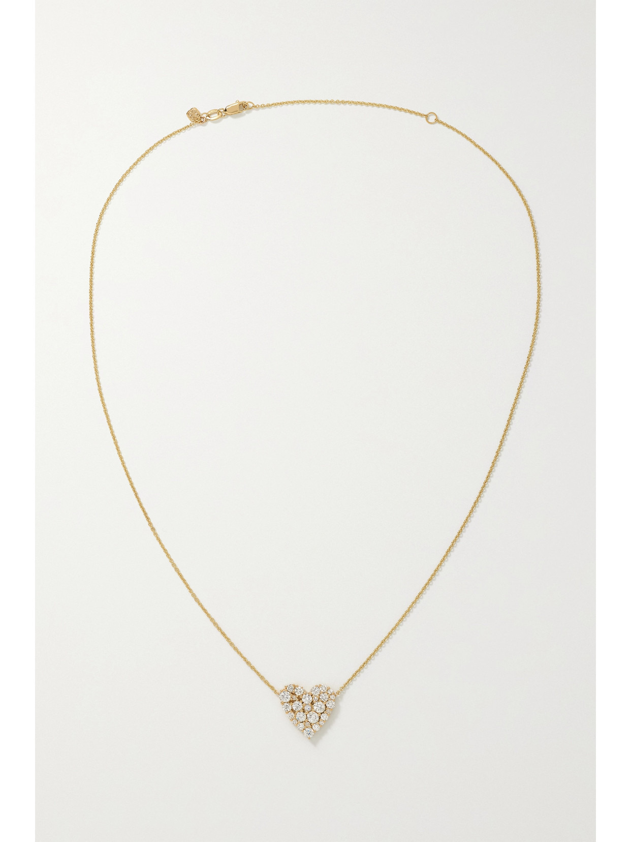 Cocktail Heart 14-karat Gold Diamond Necklace - 4