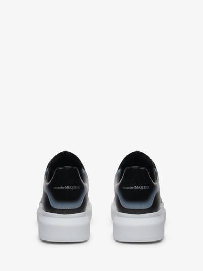 Alexander McQueen Men's Oversized Sneaker in Black/silver outlook