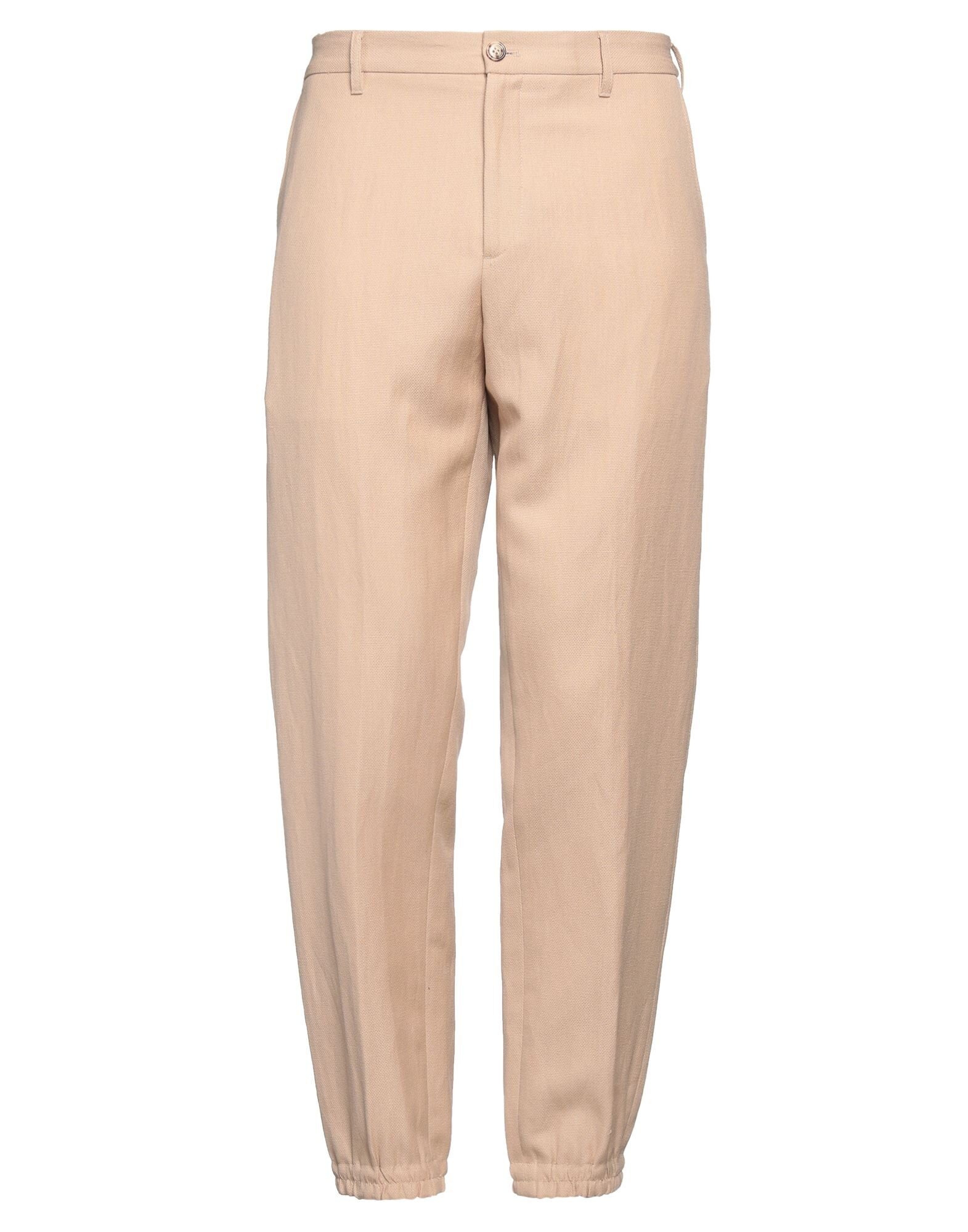 Beige Men's Casual Pants - 1