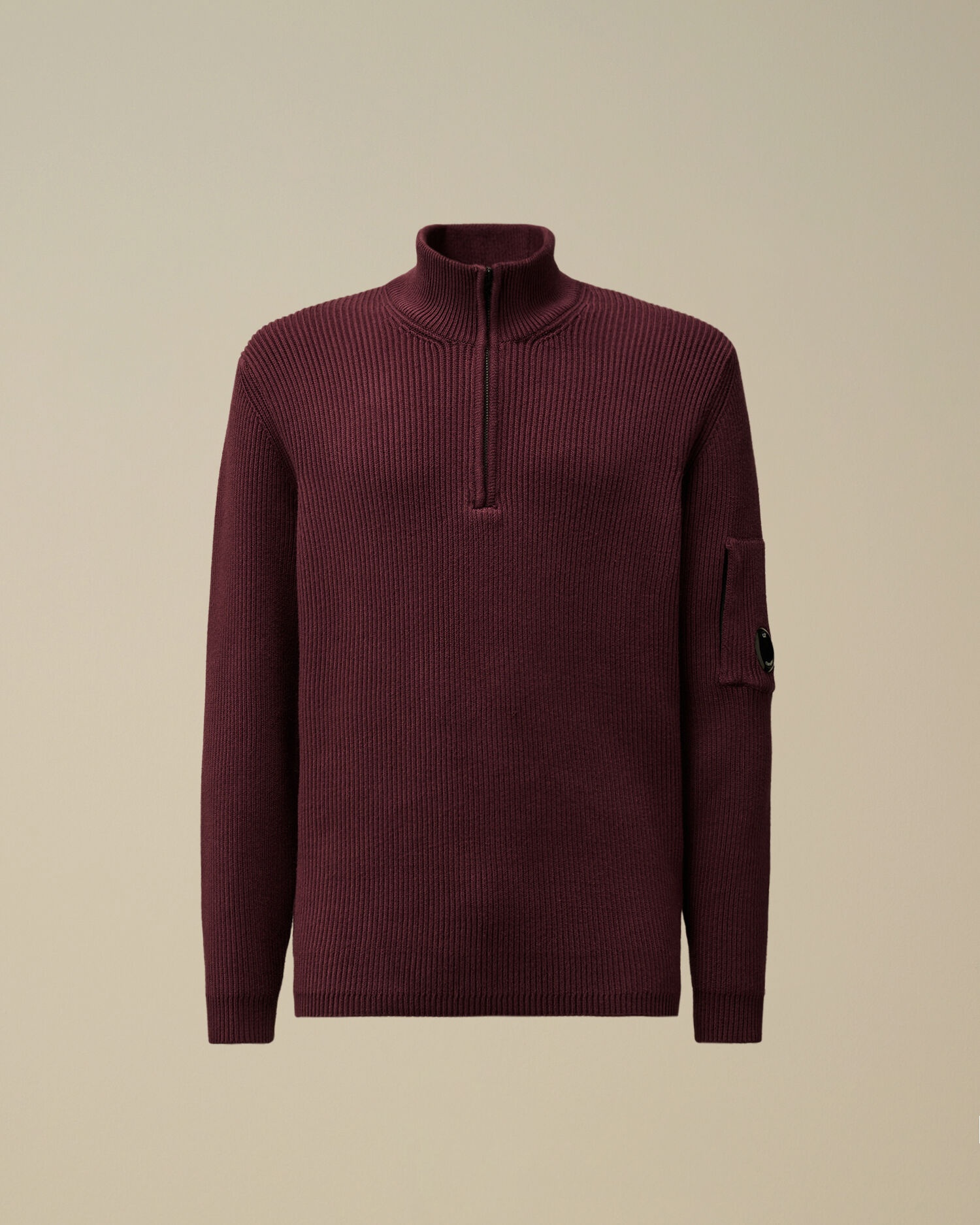 Full Rib Half Zipped Knit - 1