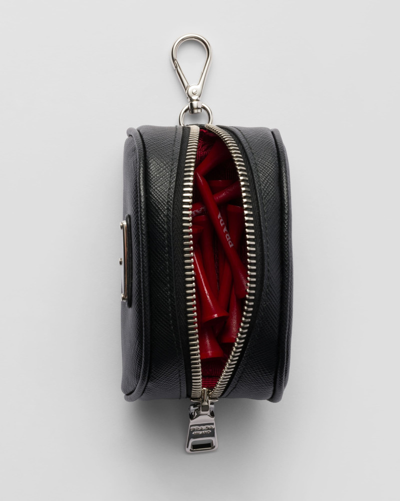 Prada Saffiano leather golf tee case outlook