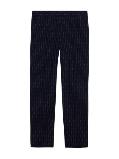 GUCCI Horsebit motif striped single-breasted suit outlook