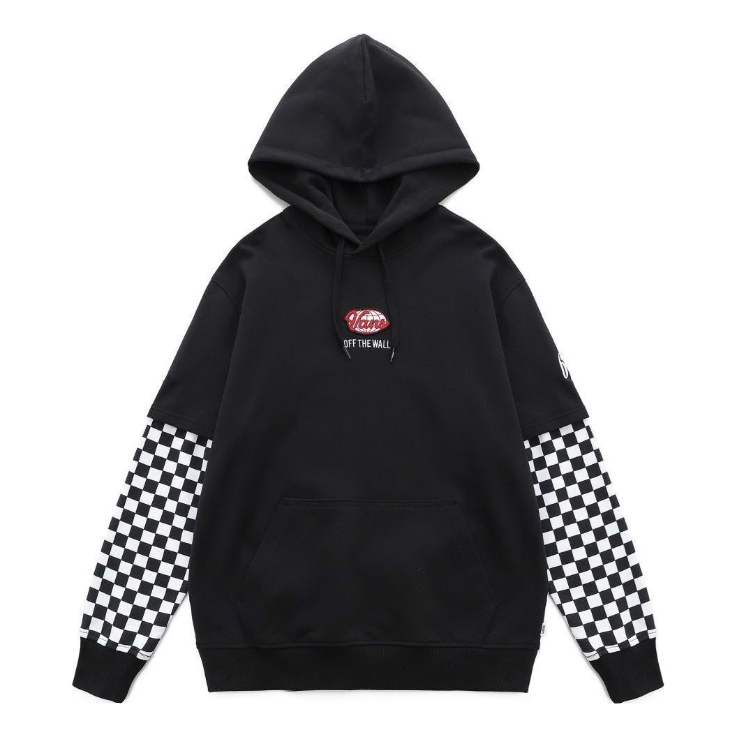 Vans Colorblock Checkerboard Hoodie 'Black' VN0A7Q13BLK - 1