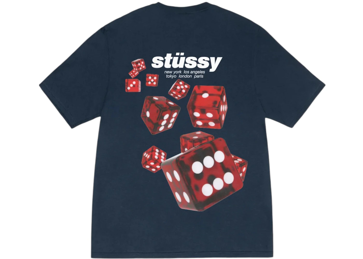 Stussy Rollers Tee Navy - 1