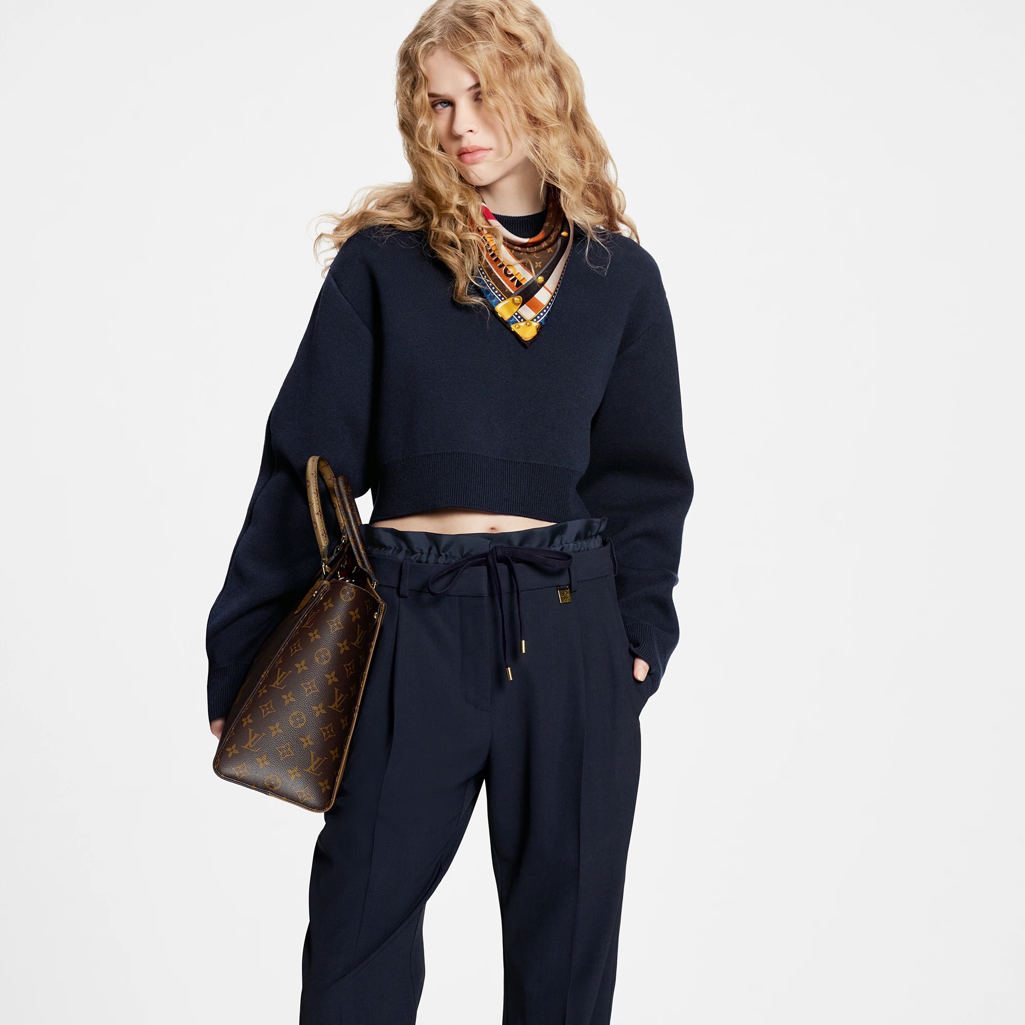 Wool Twill Trompe L’Oeil Paperbag Pants - 5