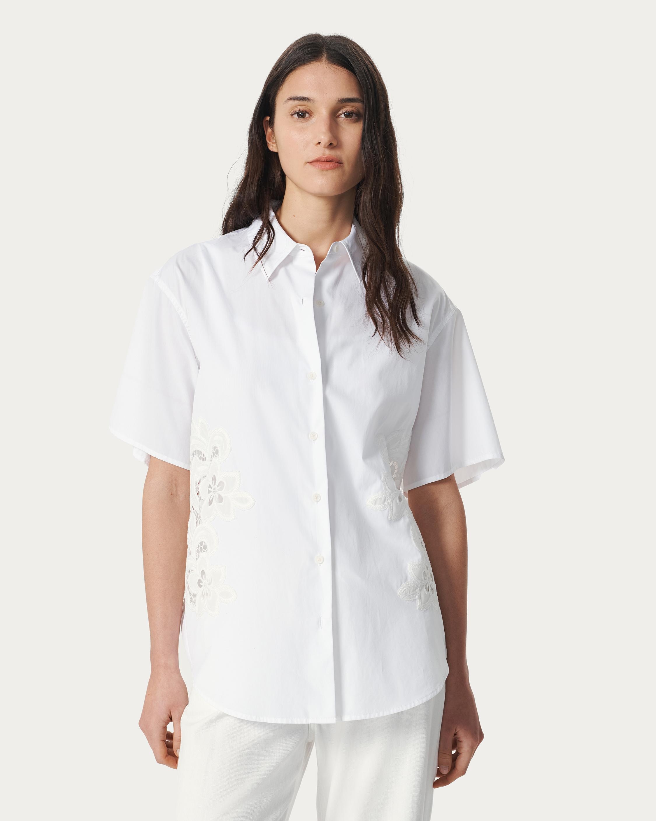 Amy Lace Poplin Shirt - 2