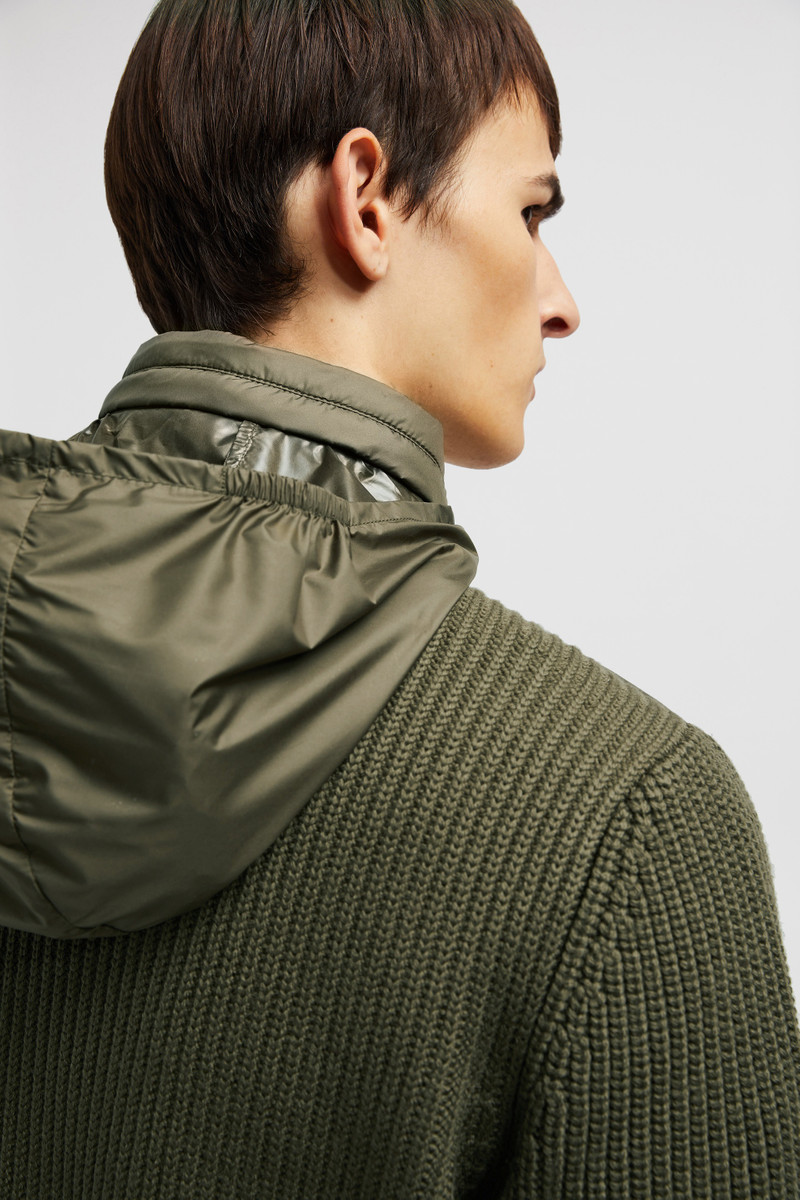 Padded Wool Zip-Up Hoodie 7