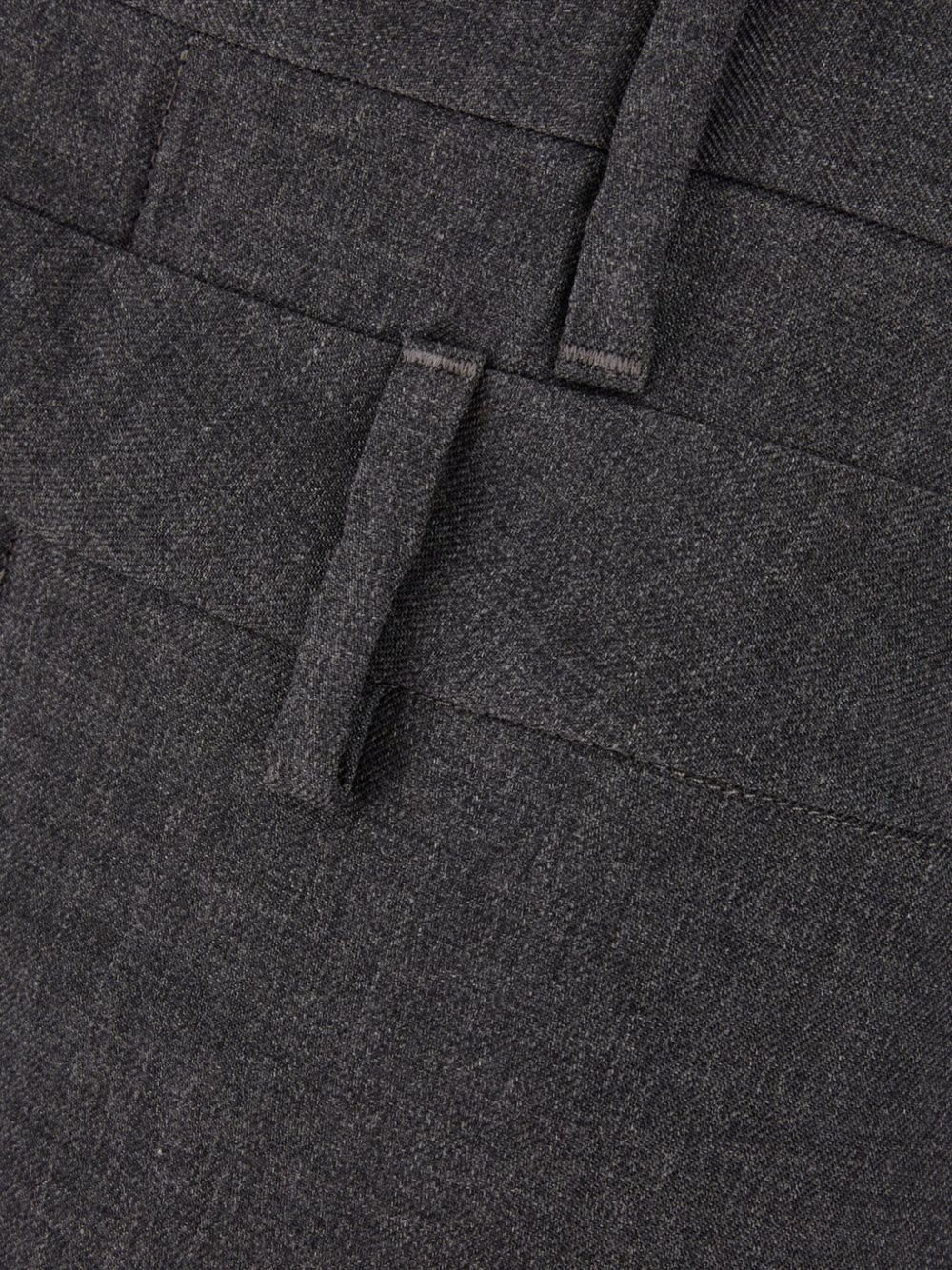 wool straight trousers - 3