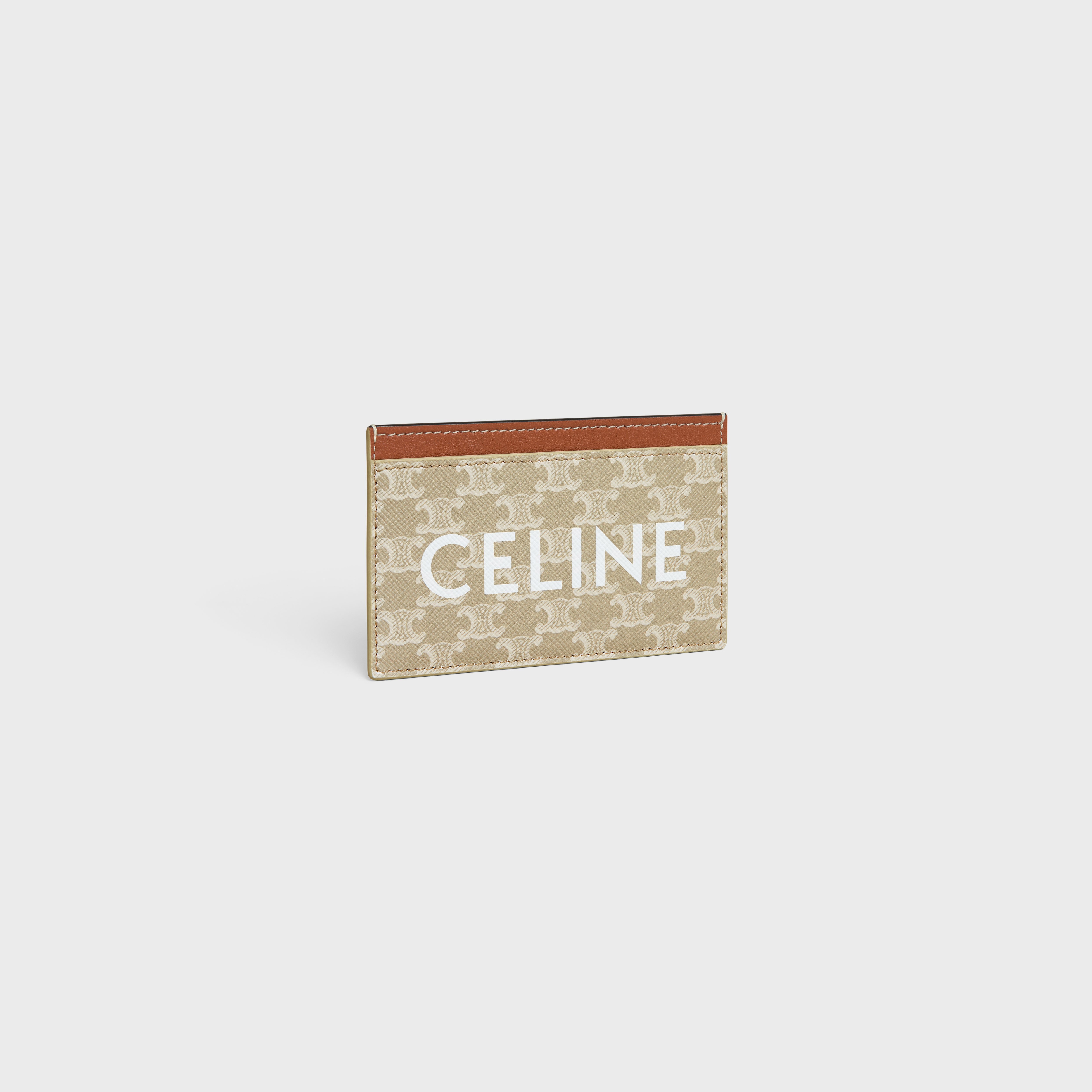 Card holder in TRIOMPHE CANVAS WITH CELINE PRINT - 2