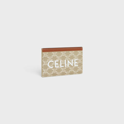 CELINE Card holder in TRIOMPHE CANVAS WITH CELINE PRINT outlook