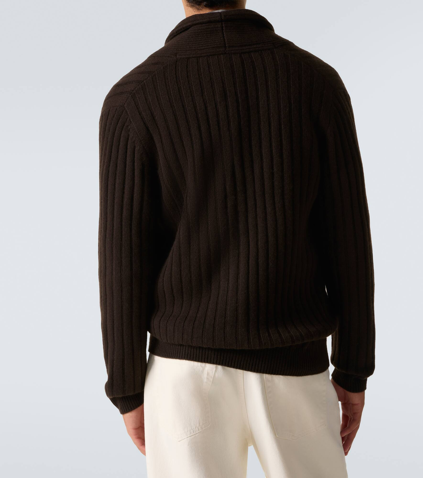 Mr Denver ribbed-knit cashmere cardigan - 4