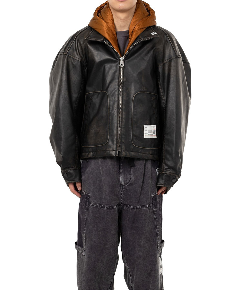 Extended Placket Hood Coated Jacket 7