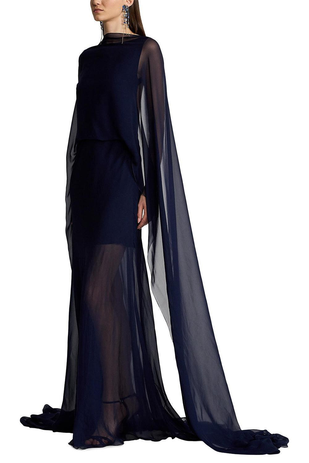 Dylon Washed Chiffon Evening Dress - 5