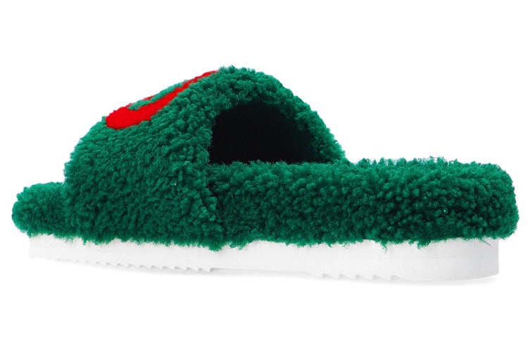 (WMNS) Gucci Merino Wool Slides 'Green' 646225-D0L00-3155 - 3