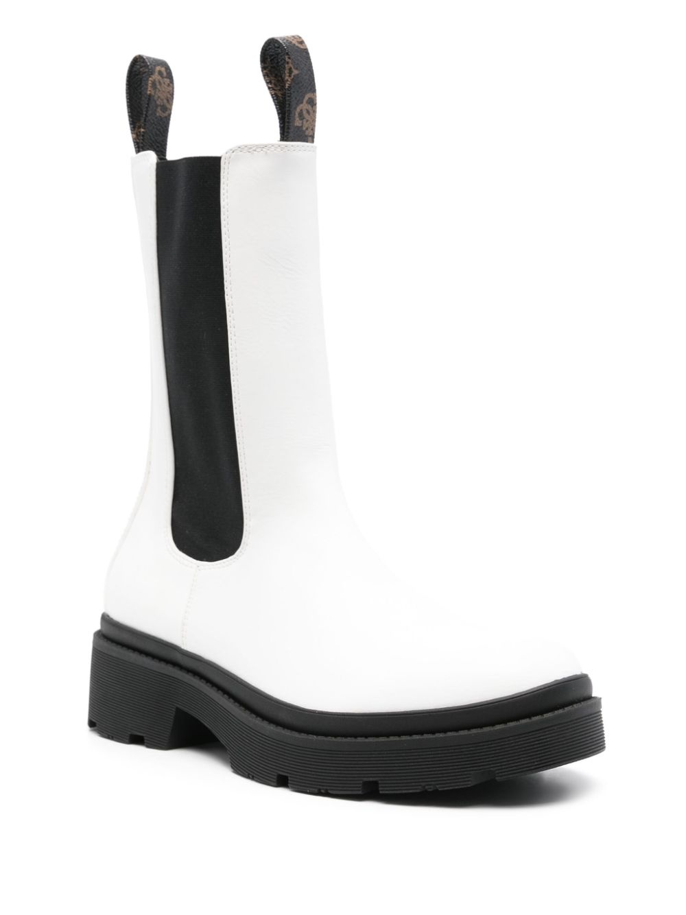 logo-plaque Chelsea leather boots - 2