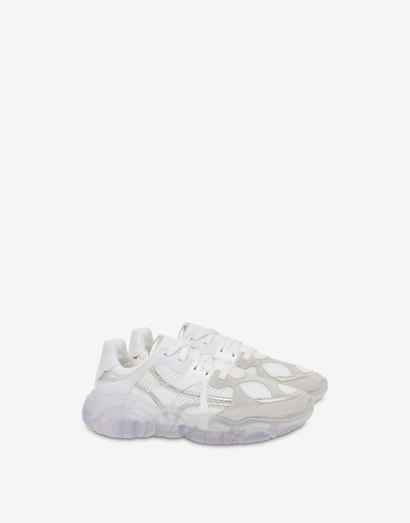 MESH TEDDY SHOES WITH TRANSPARENT SOLE 1