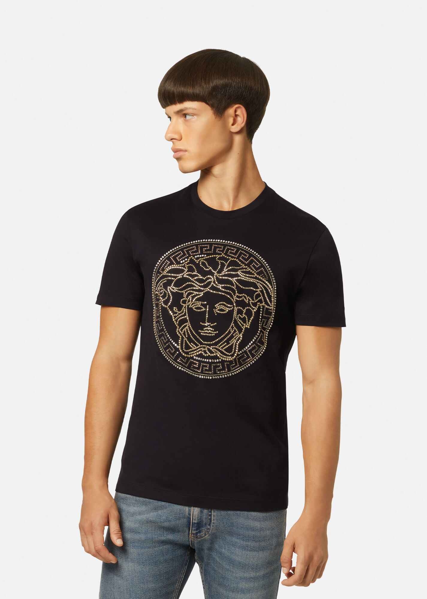 Embellished Medusa Logo T-Shirt - 3