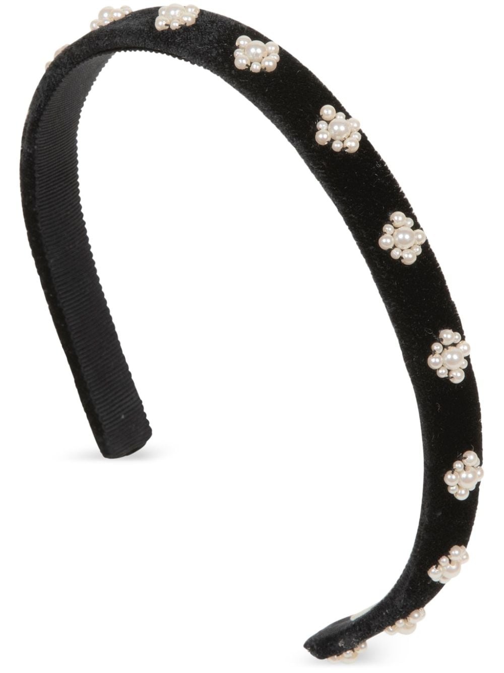 Maggie pearl-embellished headband - 1
