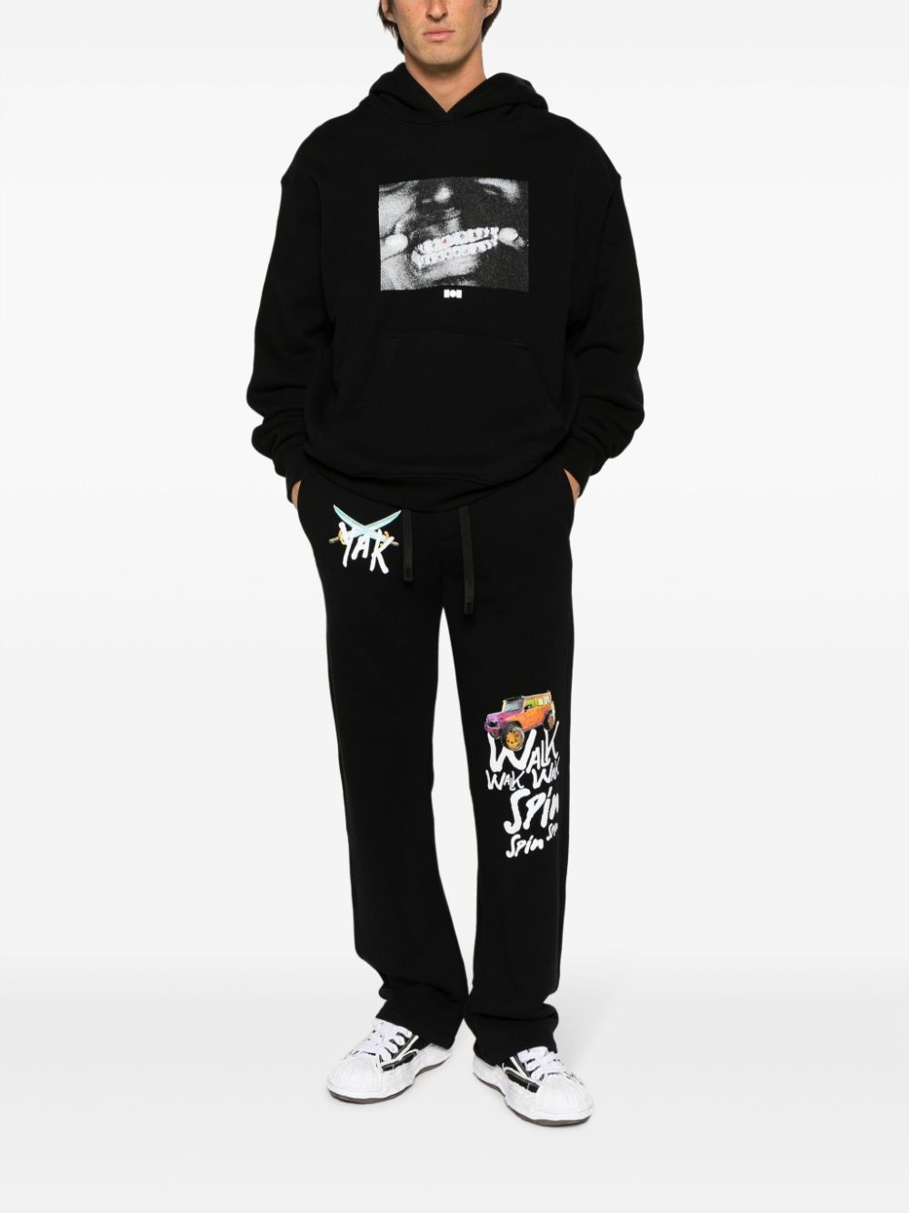 x Kodak Black Grillz photograph-print cotton hoodie - 2