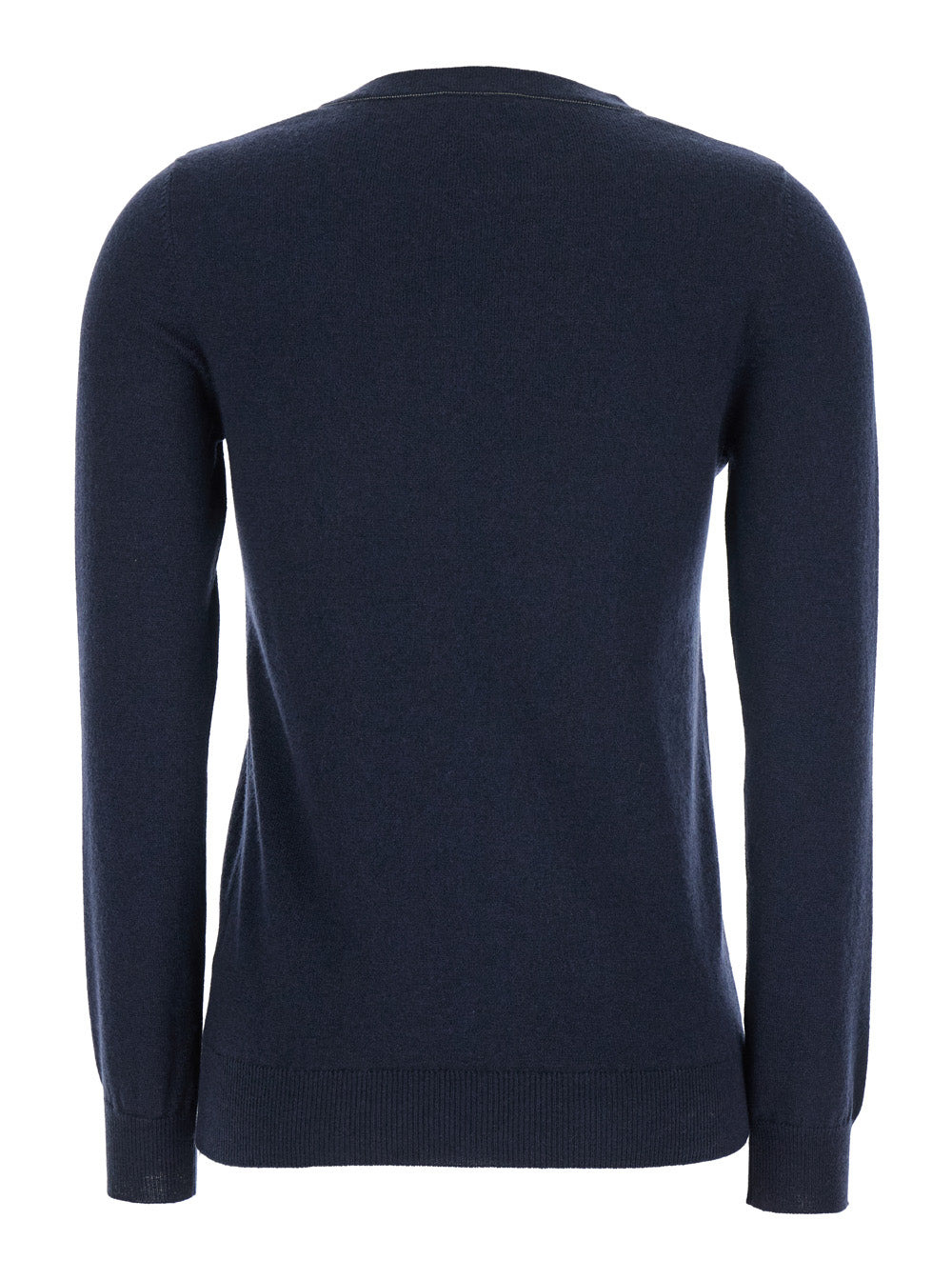 Brunello Cucinelli Women Blue Sweater With Round Neck In Cashmere Woman - 2