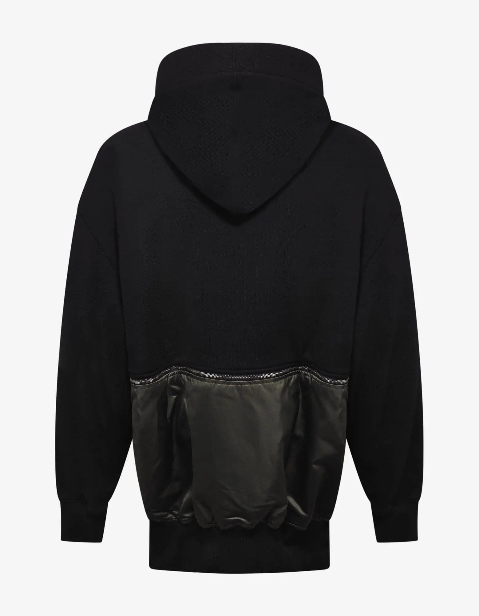 Palm Angels Black Hybrid Hoodie - 2
