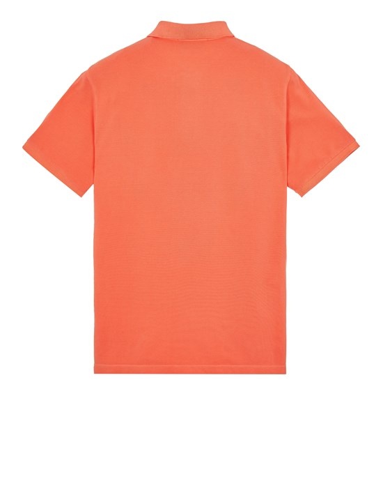 22S67 COTTON PIQUÉ_GARMENT DYED + PIGMENT DYE ORANGE - 2