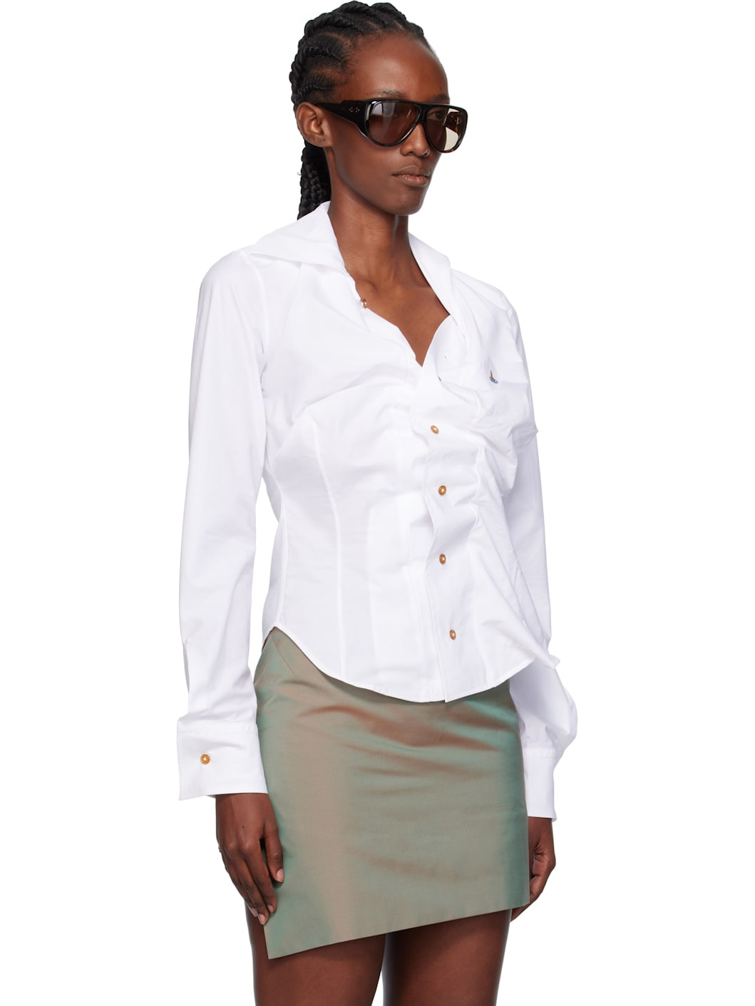 White Drunken Shirt - 2