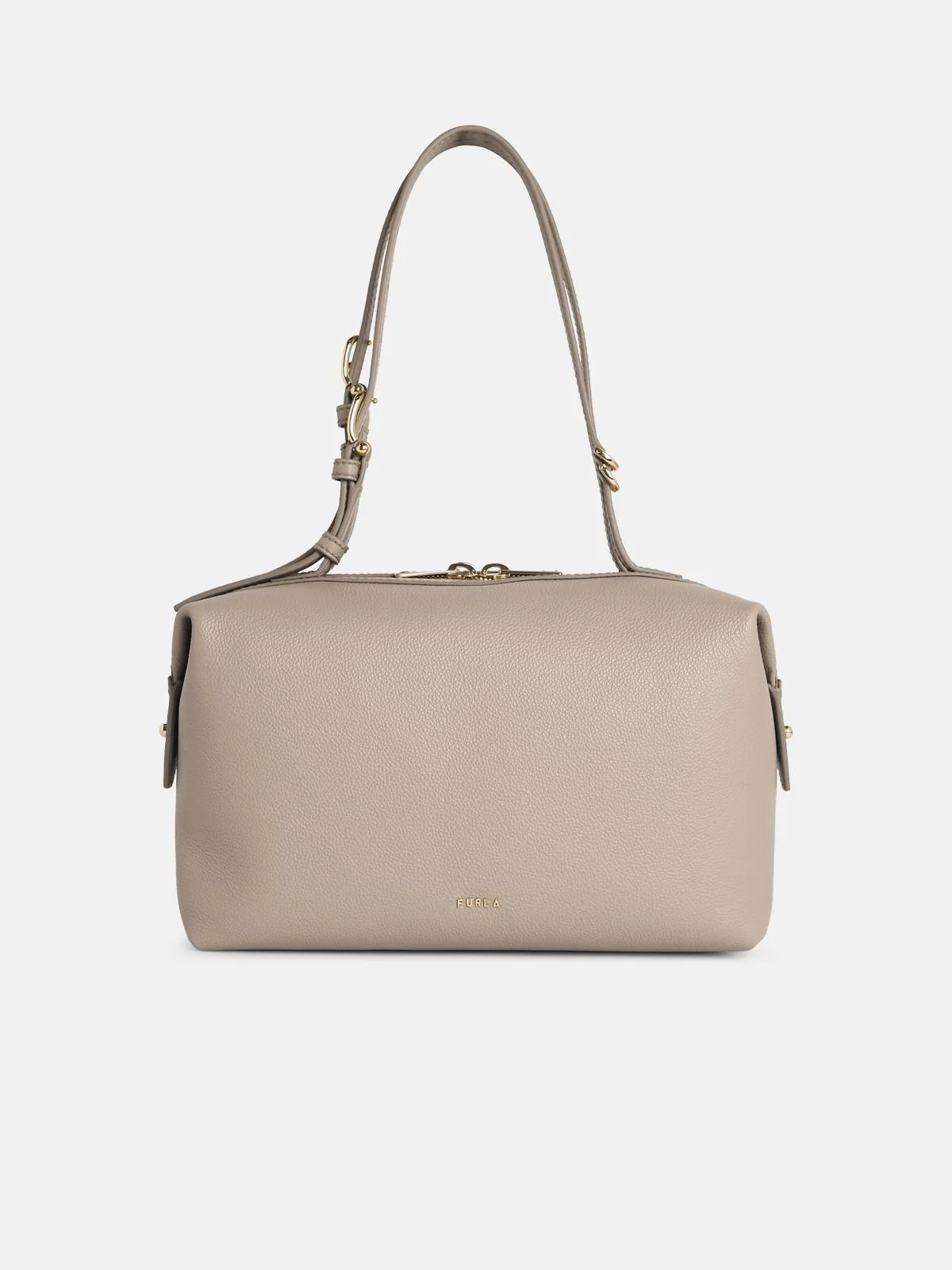 'DOUBLE' LINEN LEATHER BAG - 1