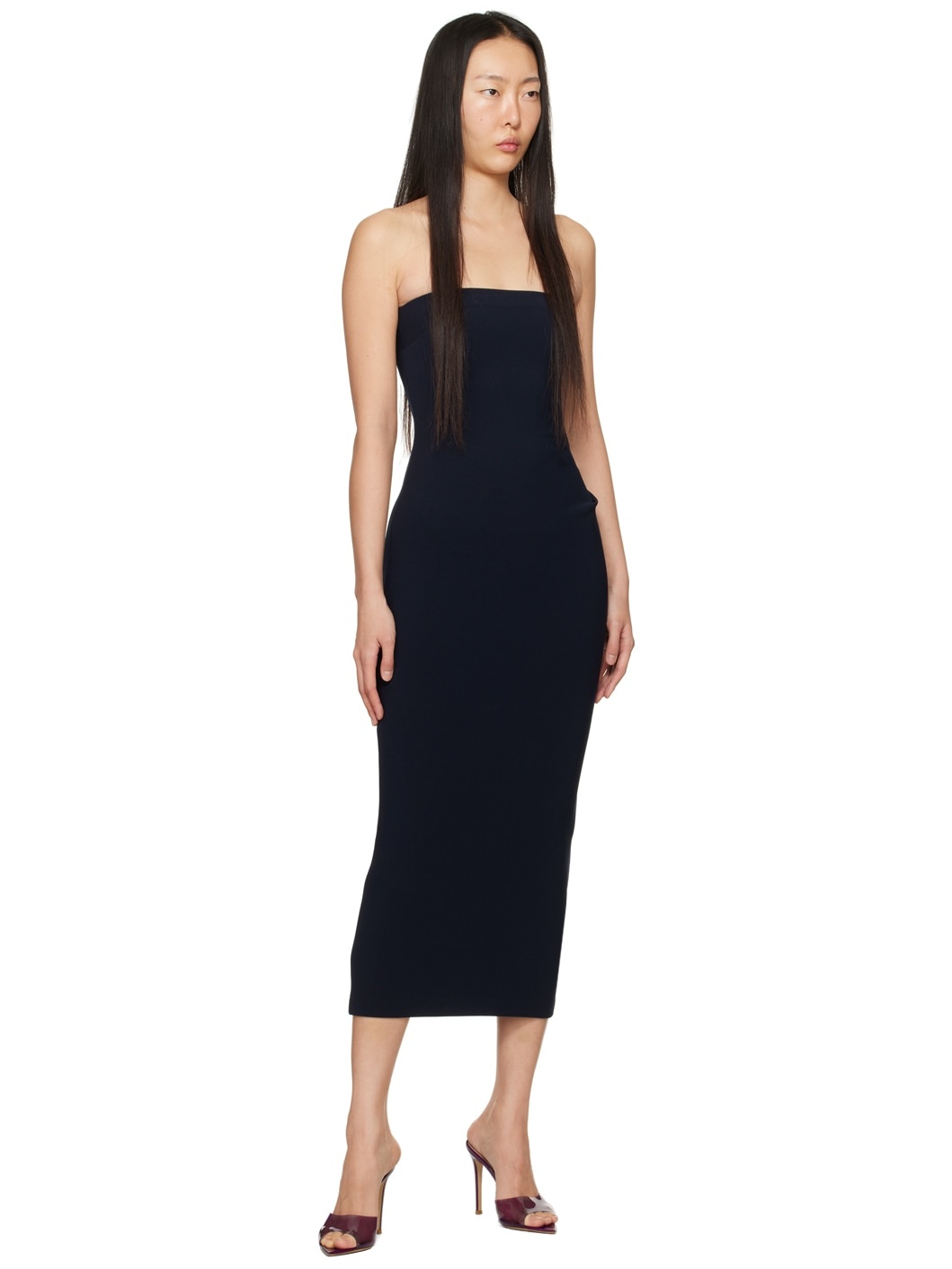 Navy Karina Midi Dress - 4