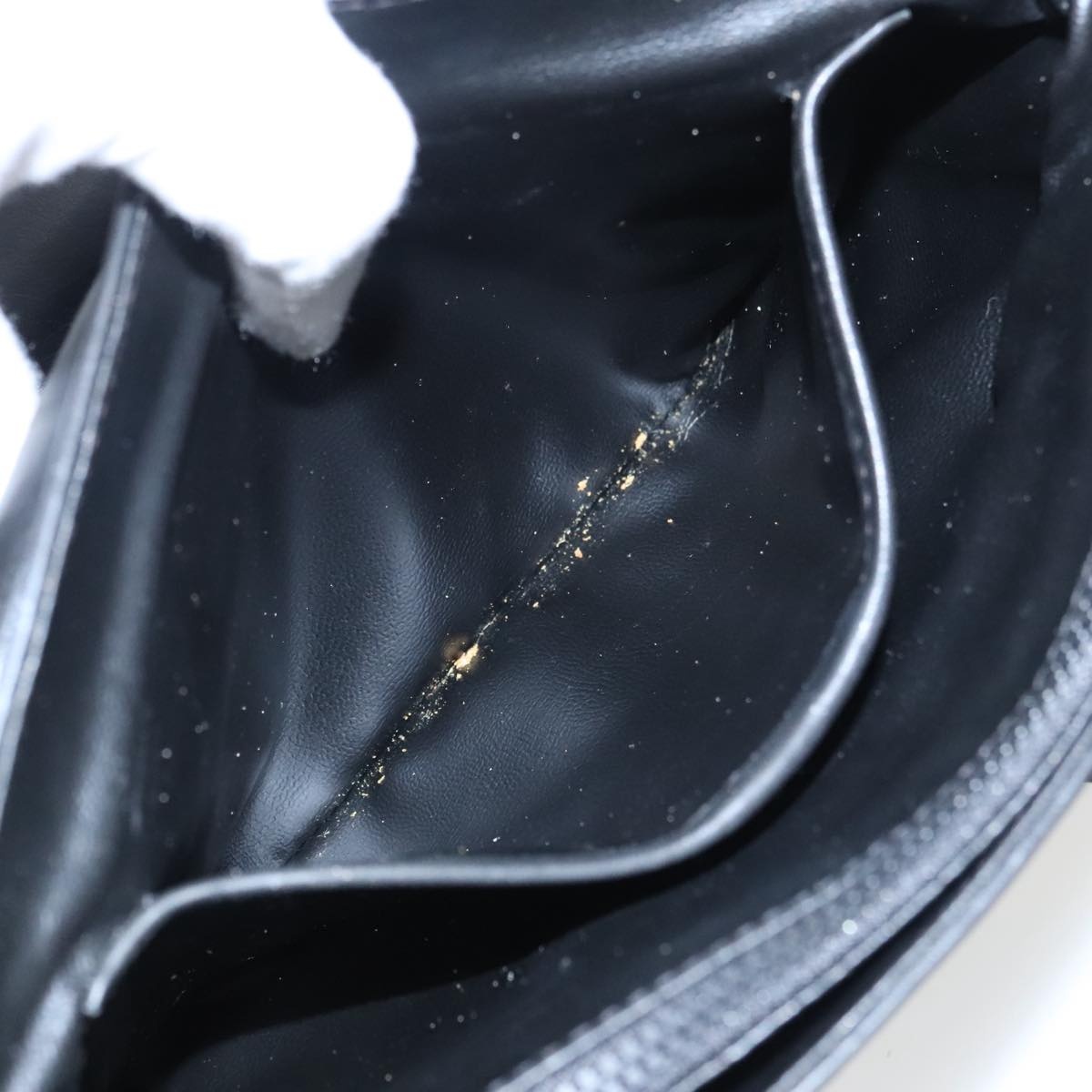 CELINE Hand Bag Leather Black Gold - 11