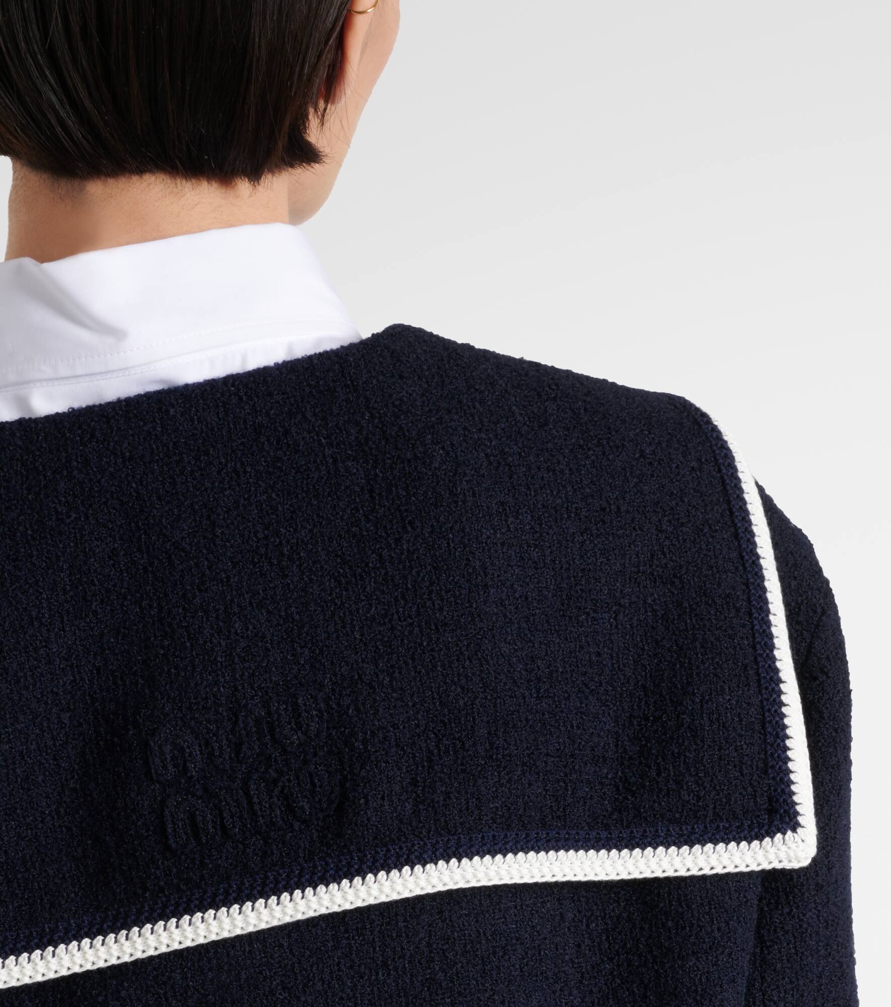 Cropped wool-blend tweed jacket - 6