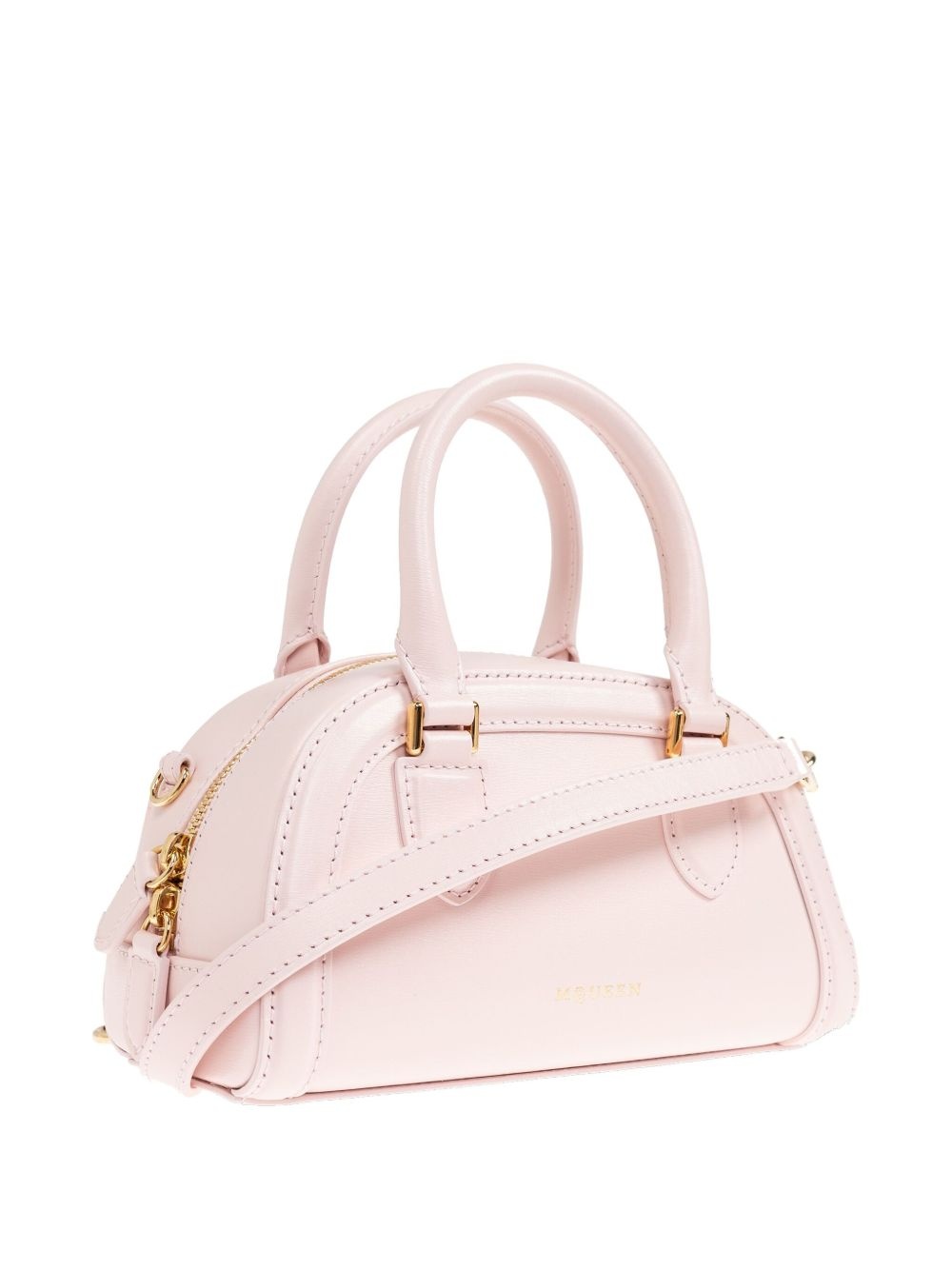 mini leather tote bag - 3