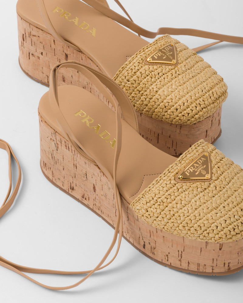 Crochet wedge sandals 6