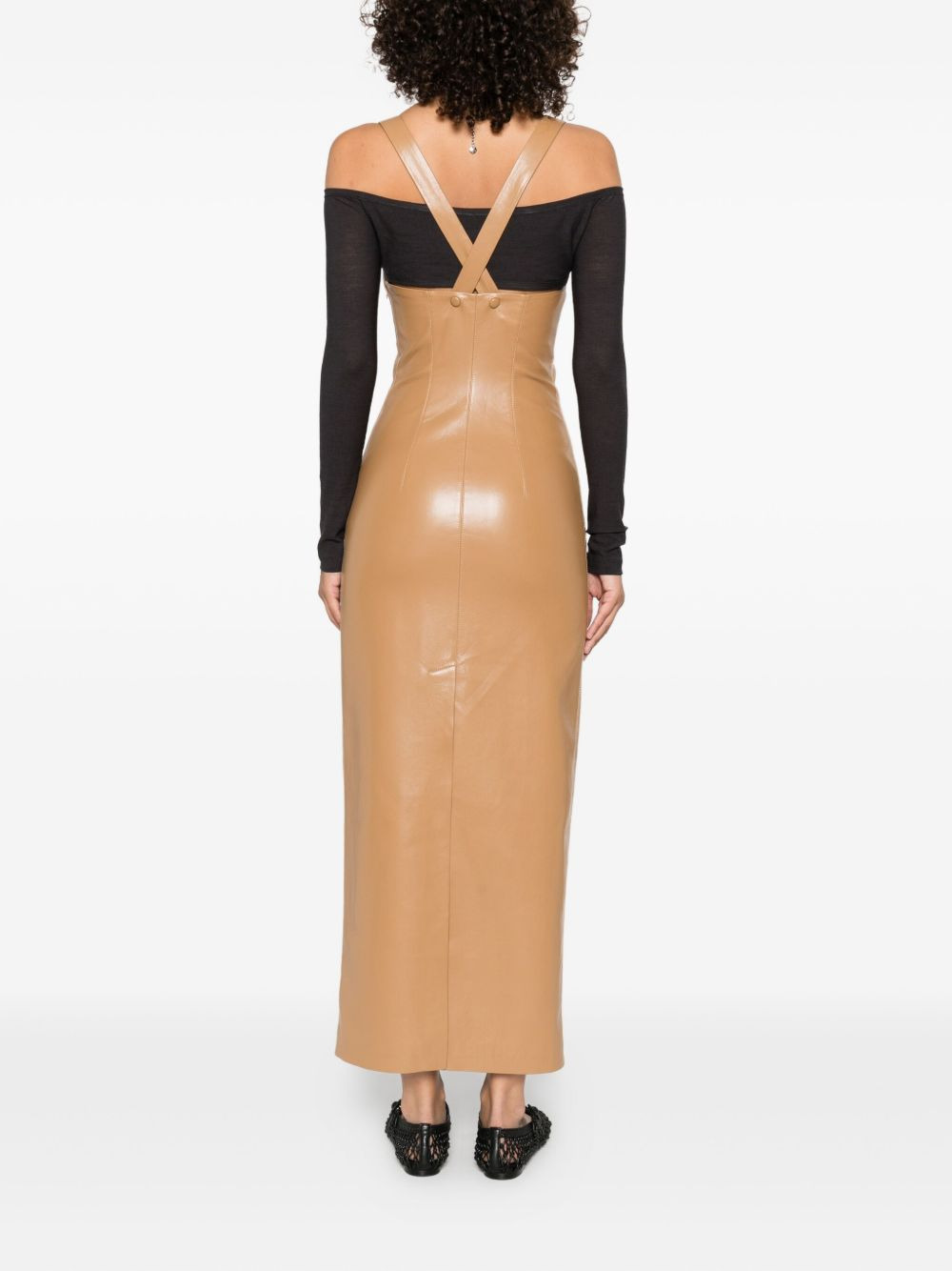 halterneck midi dress - 4