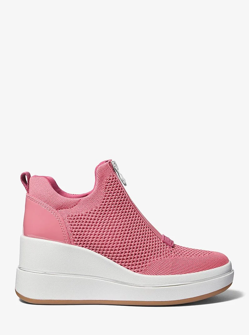 Emmy Mesh Zip-Up Wedge Trainer - 1