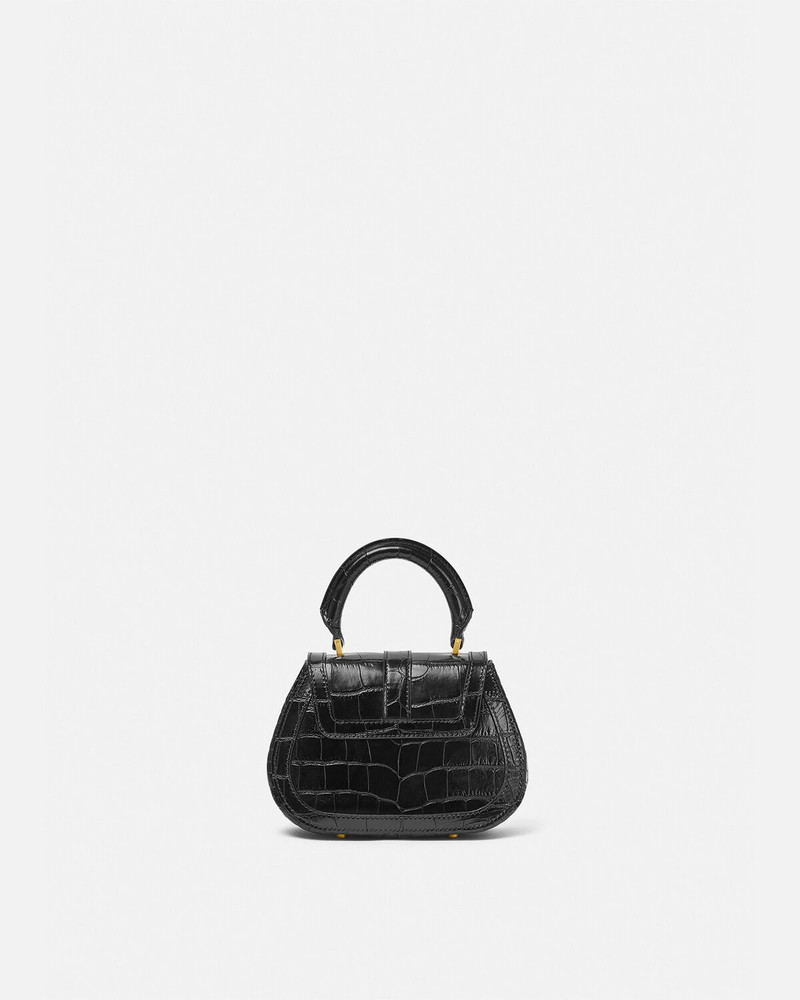 Croc-Effect Greca Goddess Mini Bag 7