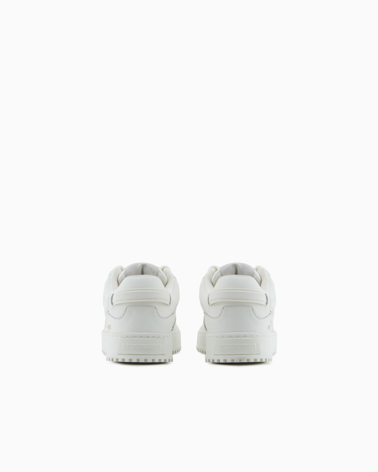 LEATHER SNEAKERS WITH OVERSIZED EA PATCH - 4