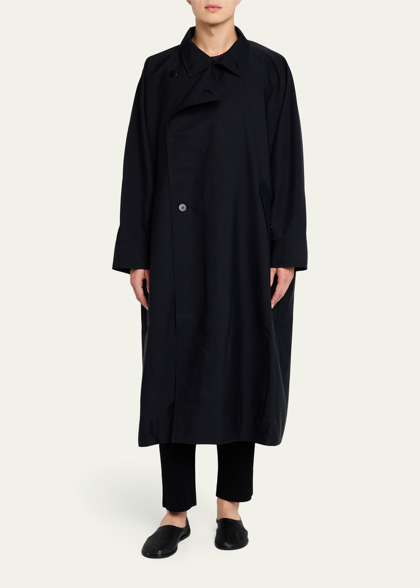 Men's Oversized Trench Coat - 4