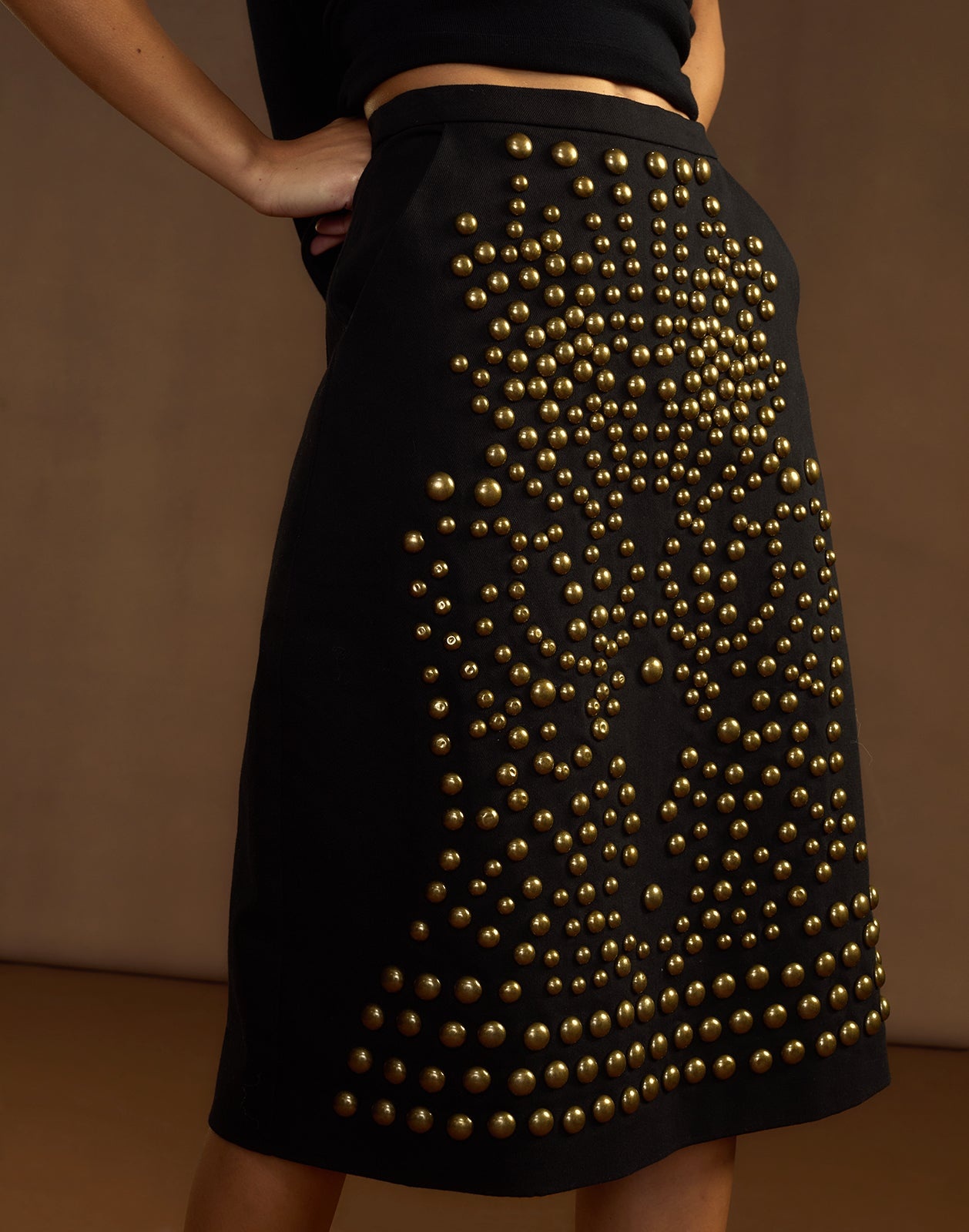 Serena Studded Denim Skirt - 11