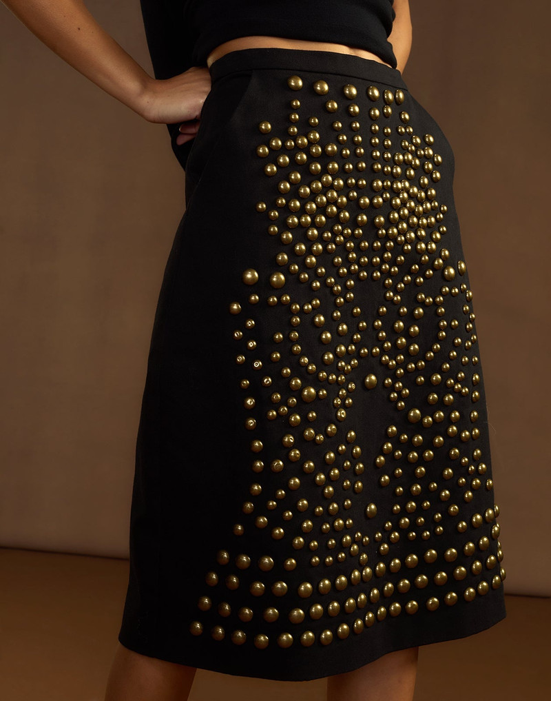 Serena Studded Denim Skirt 11