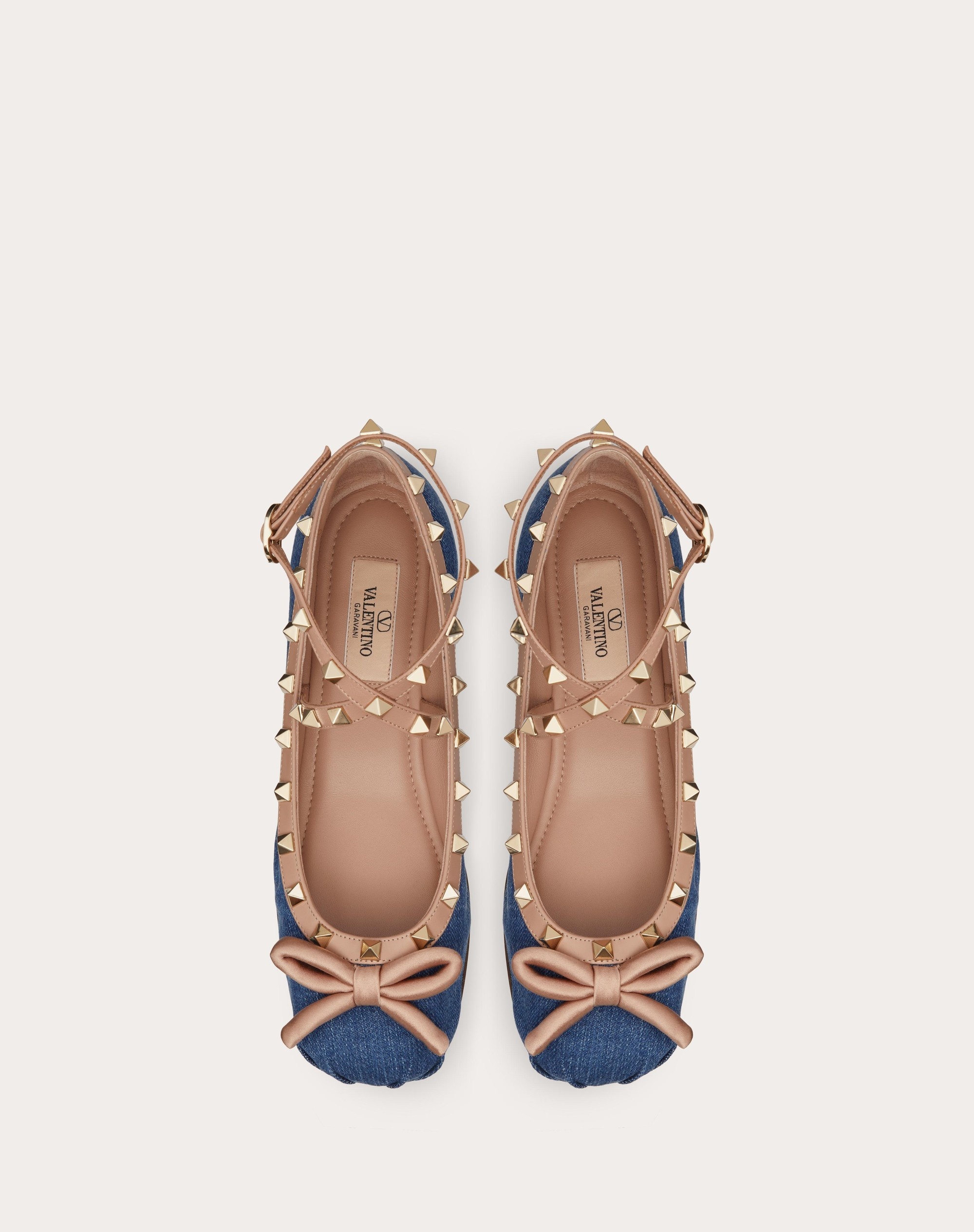 ROCKSTUD DENIM BALLERINAS - 4